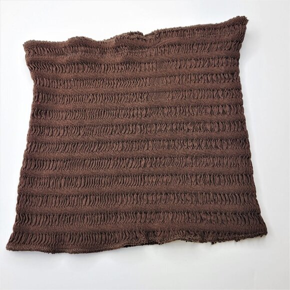 Brown Crop Top Bandeau Top Size S/XS/M Strapless Tube Top Stretchy Bandeau NEW - Picture 6 of 12